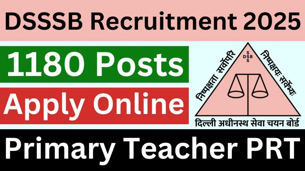 DSSSB PRT Vacancy 2025