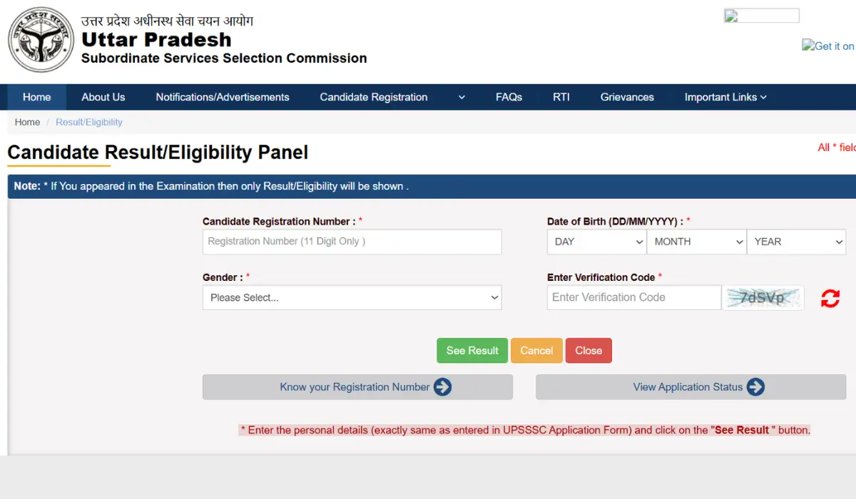 UPSSSC AGTA Result 2025 OUT