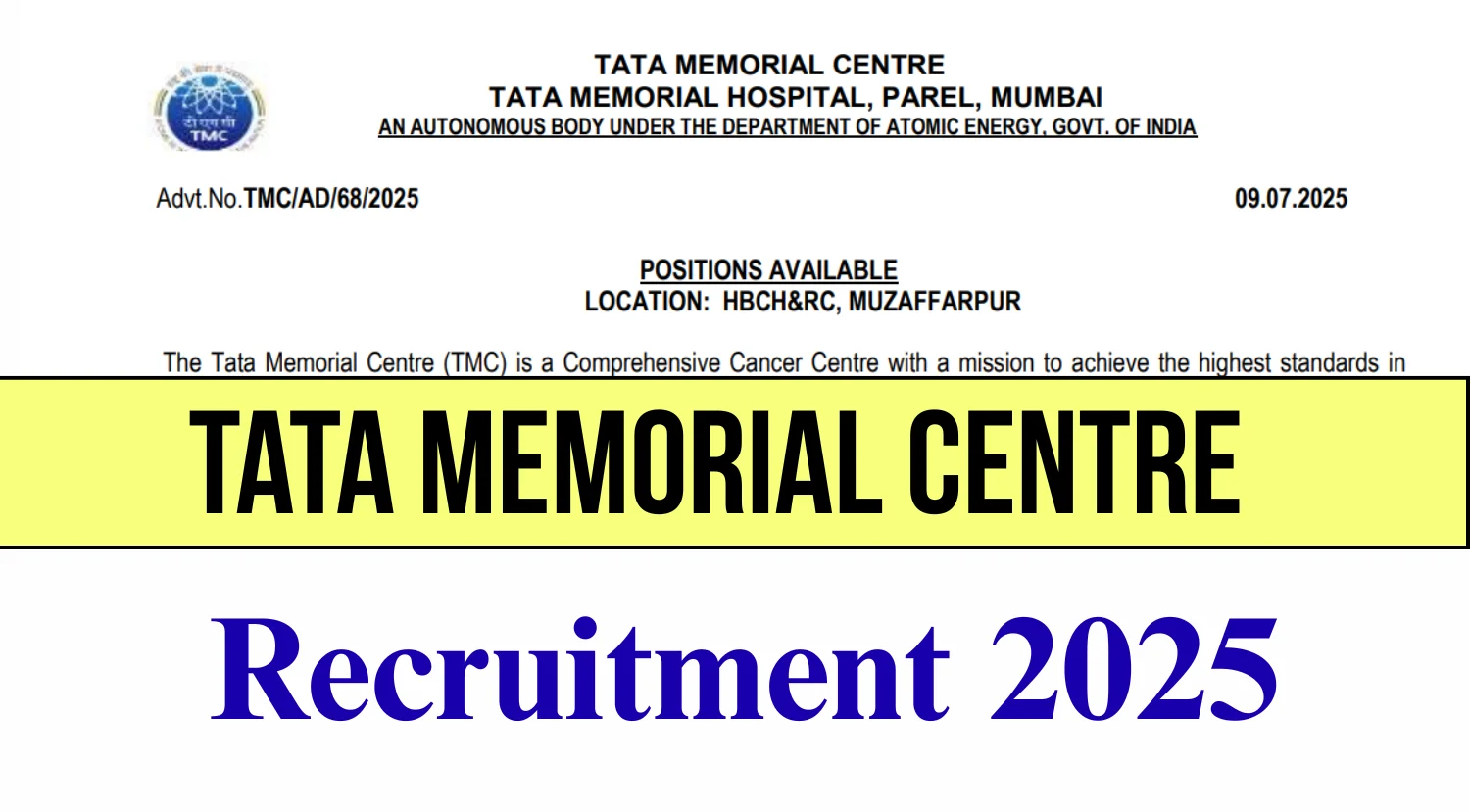 TMC Recruitment 2025