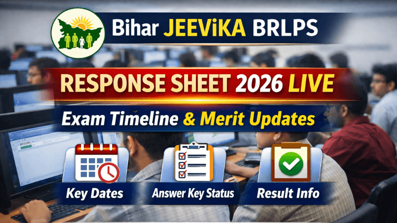 Bihar JEEViKA 2026 Response Sheet
