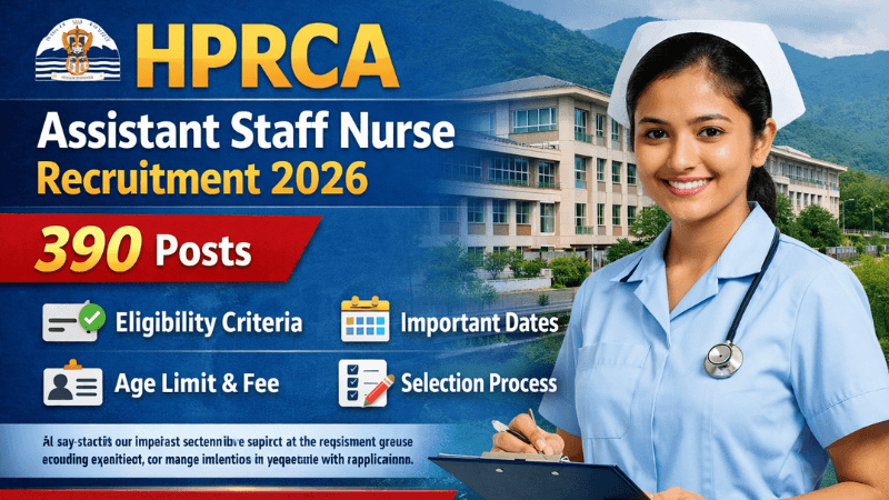 HPRCA Hamirpur Assistant Staff Nurse