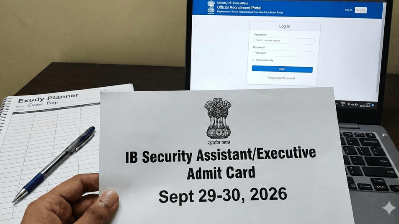 IB Security Assistant Executive Admit Card 2026