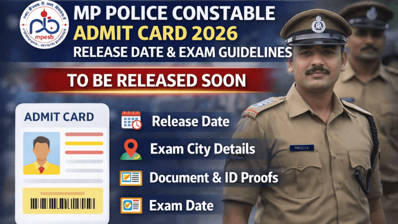 MP Police Constable Admit Card 2026