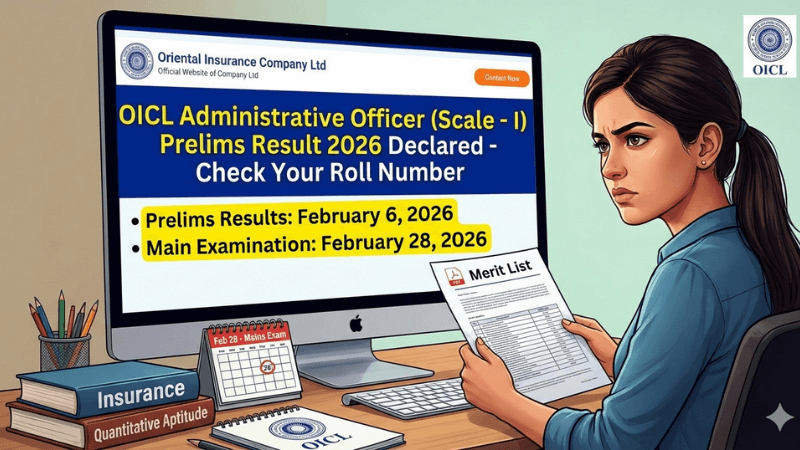 OICL AO Result 2026 Prelims