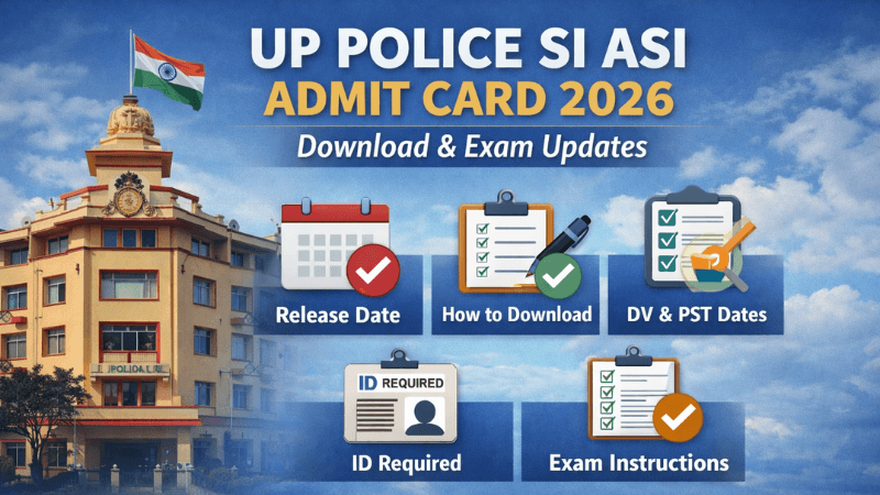 UP Police SI ASI Admit Card 2026