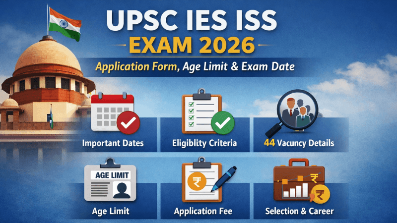 UPSC IES ISS Online Form 2026